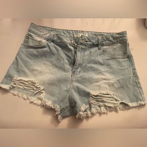 Denim shorts